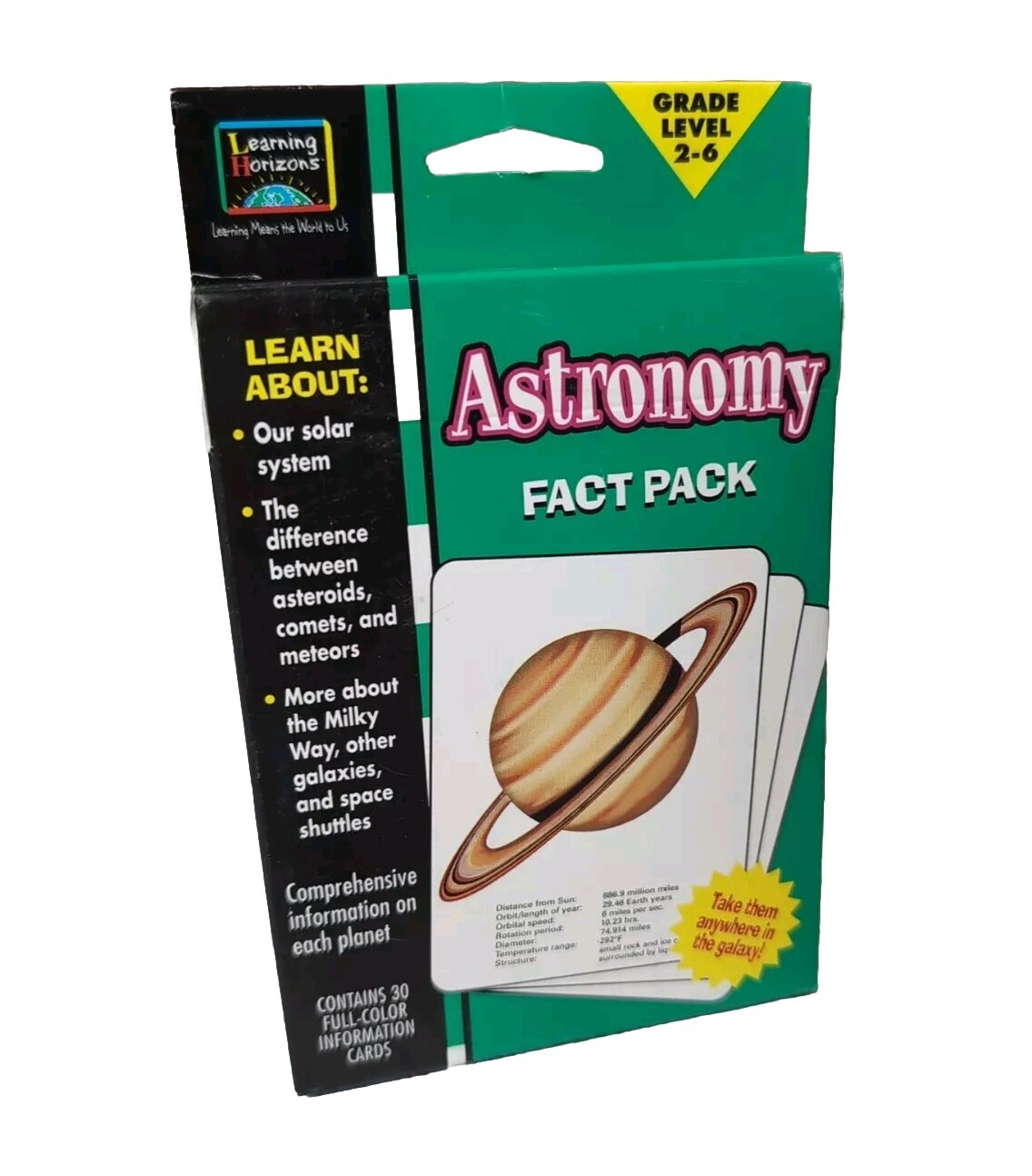 Learning Horizons Educational Flash Card Packs Astronomy 30 Cards