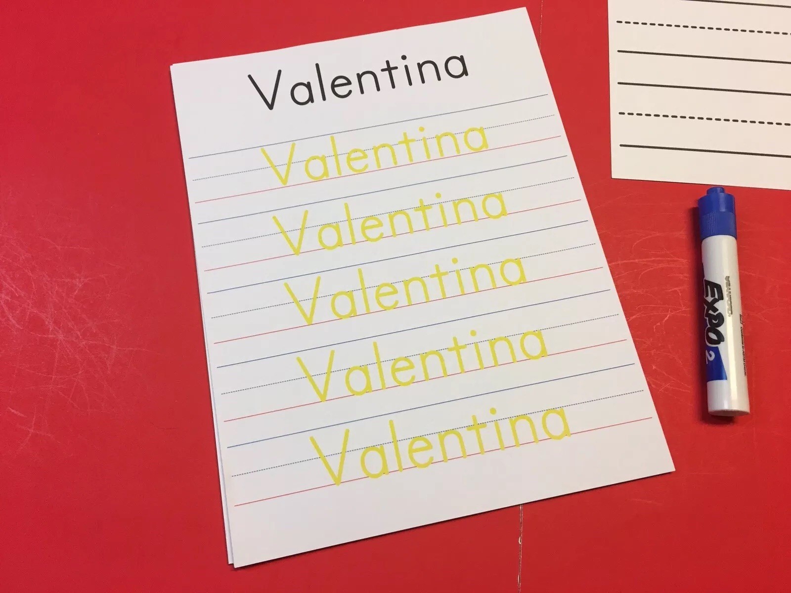 Set of 2- CUSTOM Names Handwriting Kit – PERSONALIZED FOR YOU CHILD – 25 Sheets