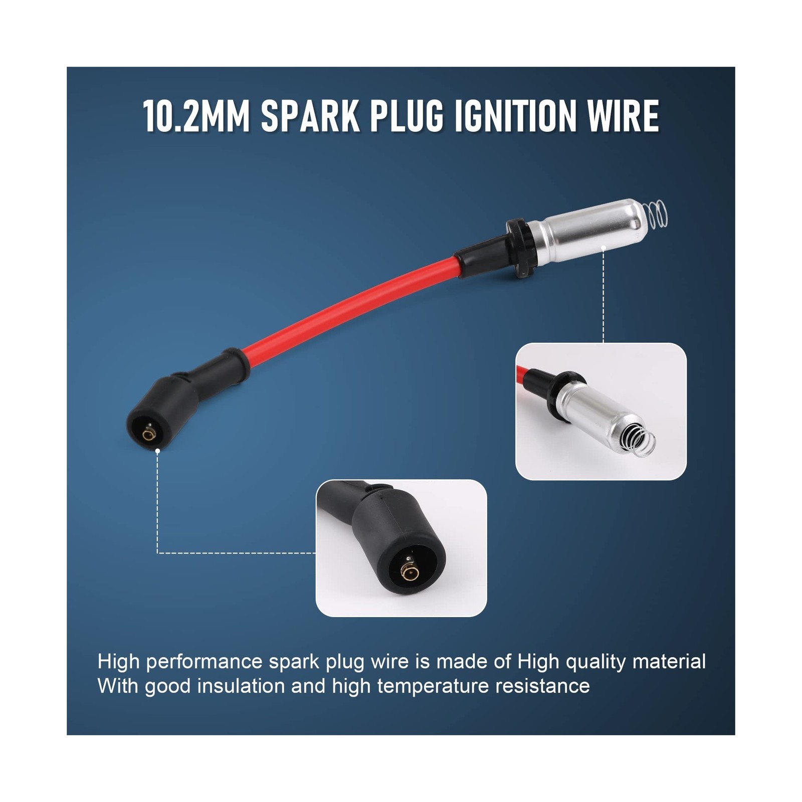 JDMSPEED High Performance Spark Plug Ignition Wire for 2000-2009 Chevy GMC V8