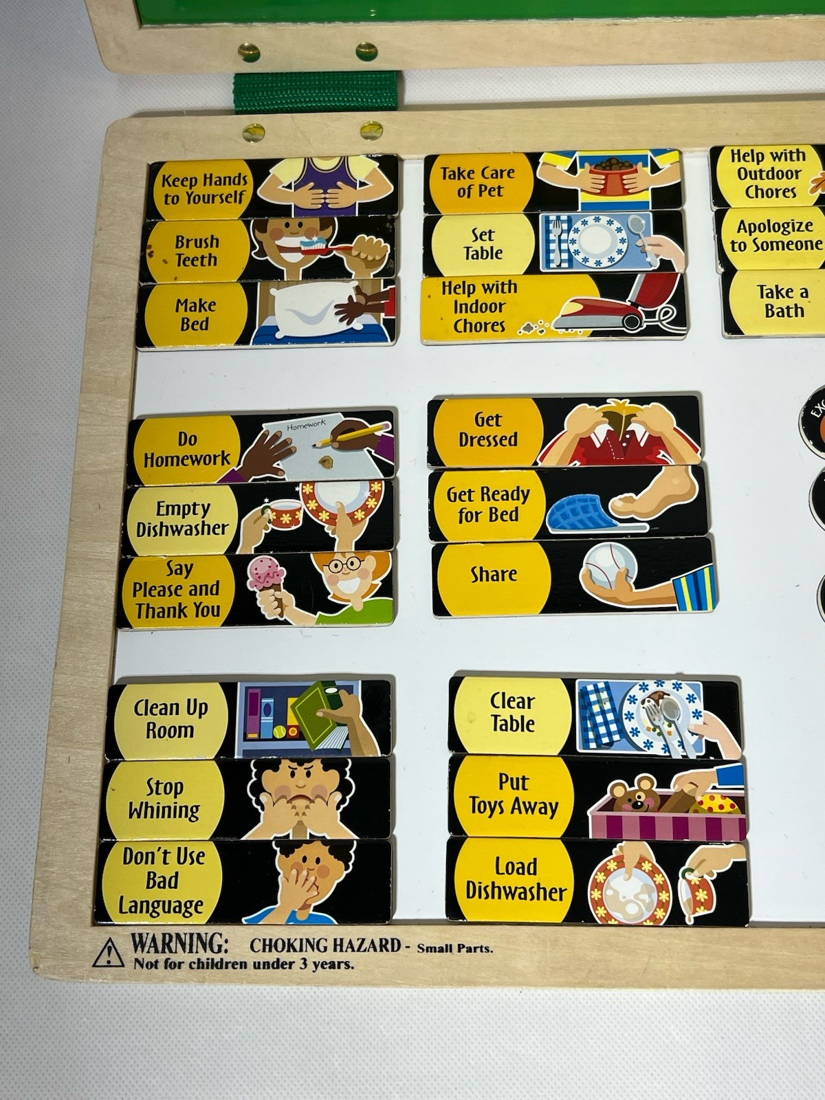 Magnetic Responsibility Chore Chart Board Calendar Melissa & Doug