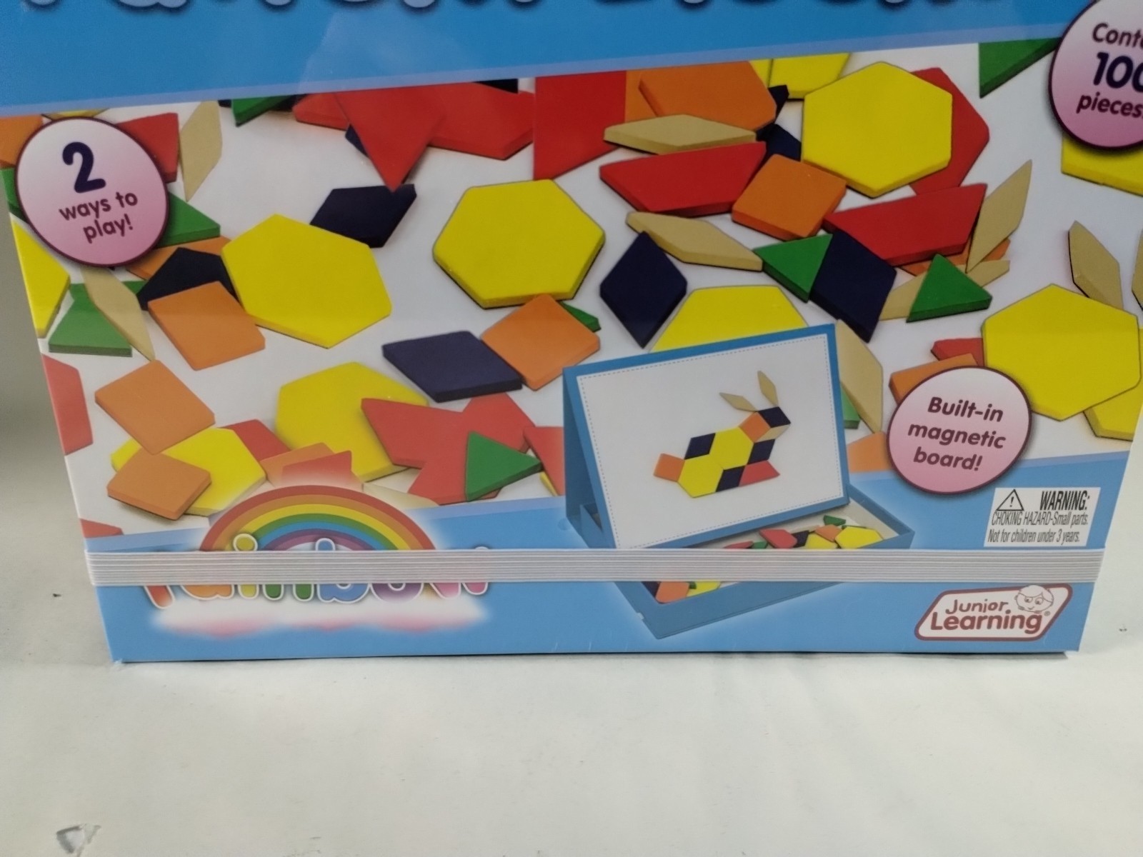 Brand New Sealed Junior Learning 613 Rainbow Pattern Blocks, Ages 3 To 4