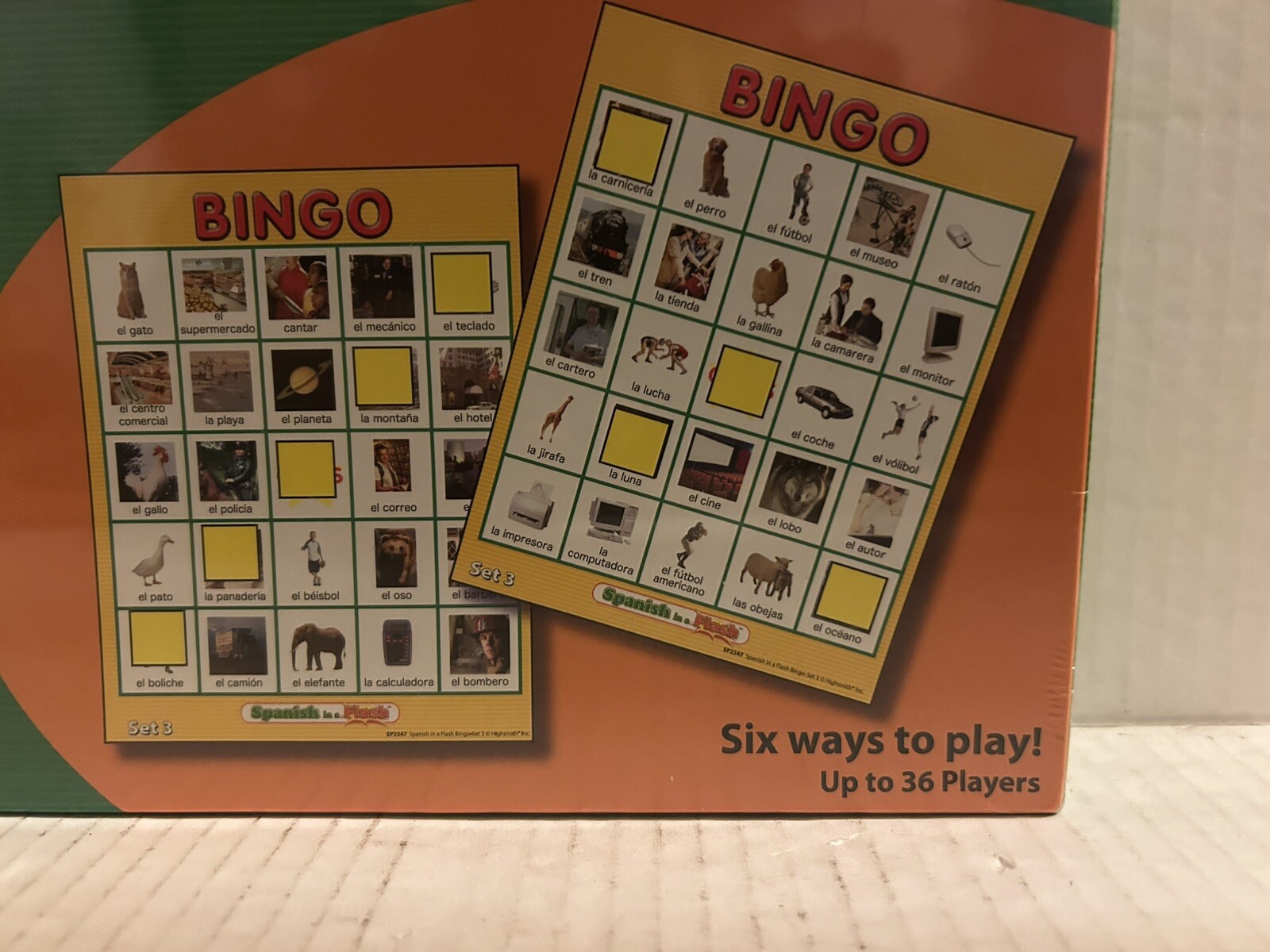 Edupress EP2347 Spanish in a Flash BINGO Set 3. Fun way to learn Spanish