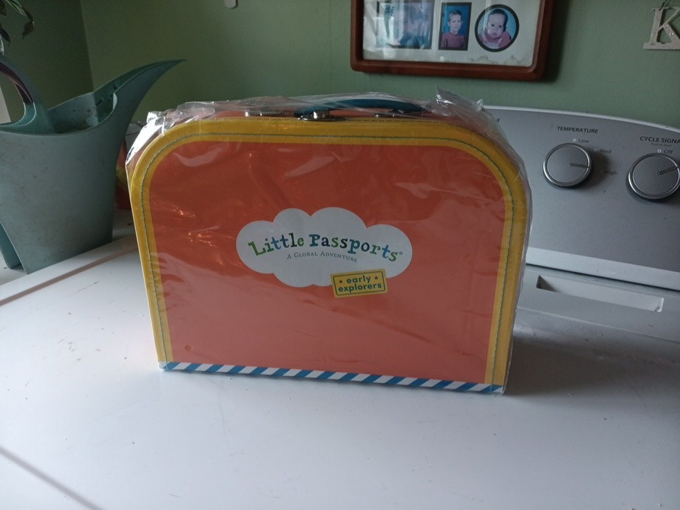 Little Passports Global Adventure Suitcase Stickers Game Early Explorers Kit Box