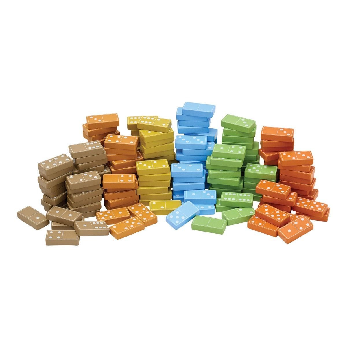 Kaplan Early Learning Wooden Dominoes – 168 Pieces