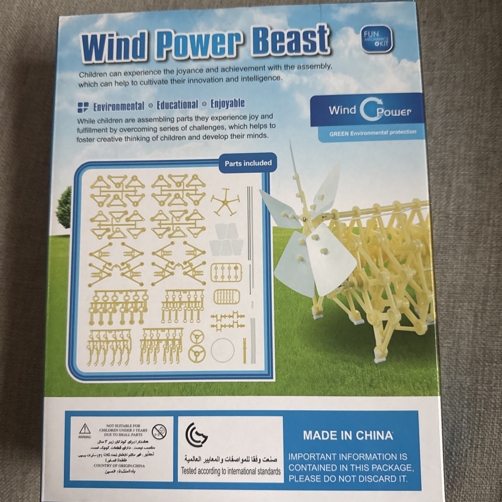 Wind Power Beast DIY Kit Educational Green Energy Learning kit NEW