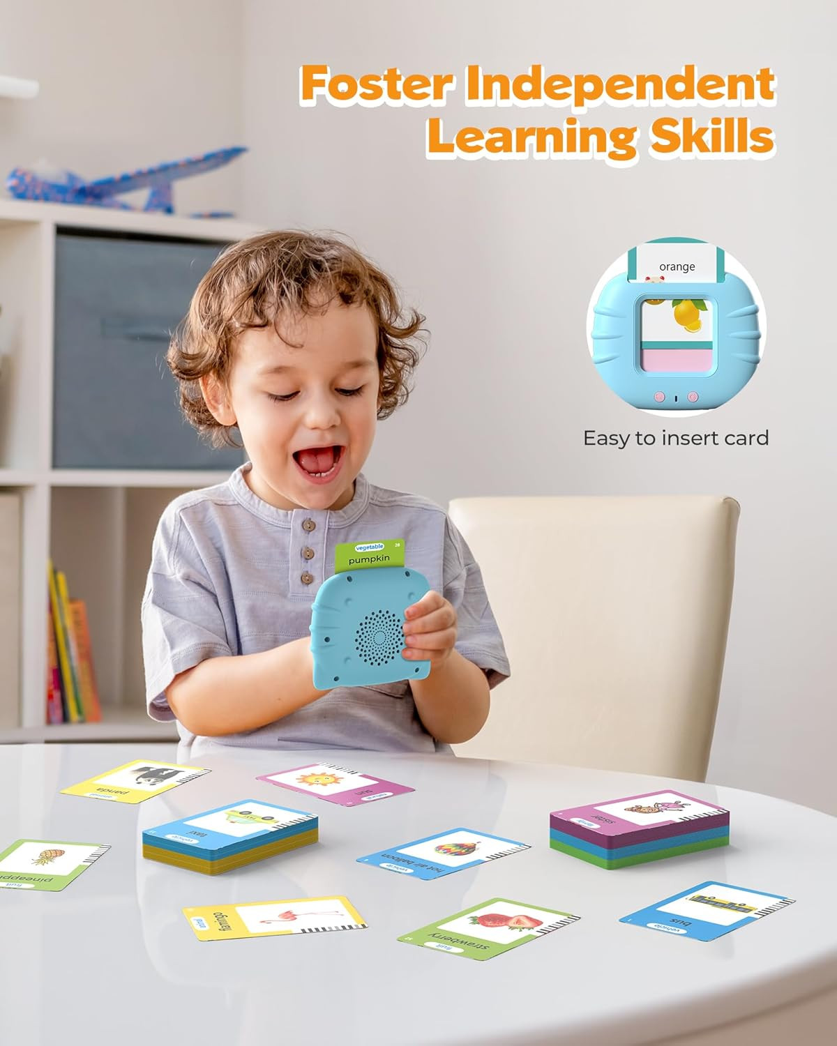510 Words, Talking Flash Cards for Toddler 1 2 3 4 Year Olds, Language Learning