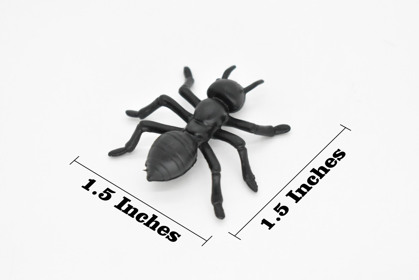 Ant, Black, Very Nice Plastic Model Toy Bug 1.5 Inch