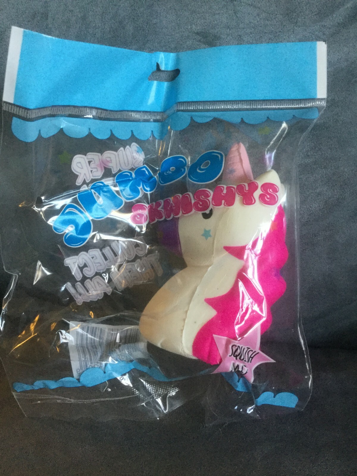 MSA TRADING, INC. JUMBO SKWISHYS SOFT SQUISH 4″ PINK & WHITE UNICORN – NEW