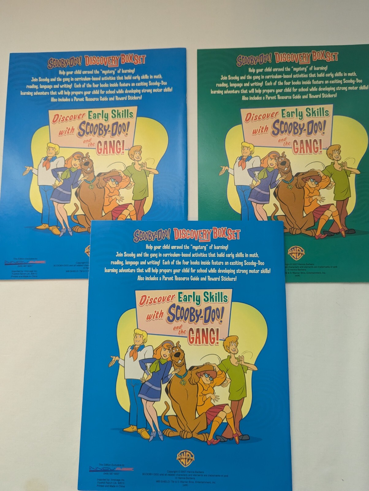 Scooby-Doo Discovery Box: Books, Card Games, Stickers ~Learning Educational 2007