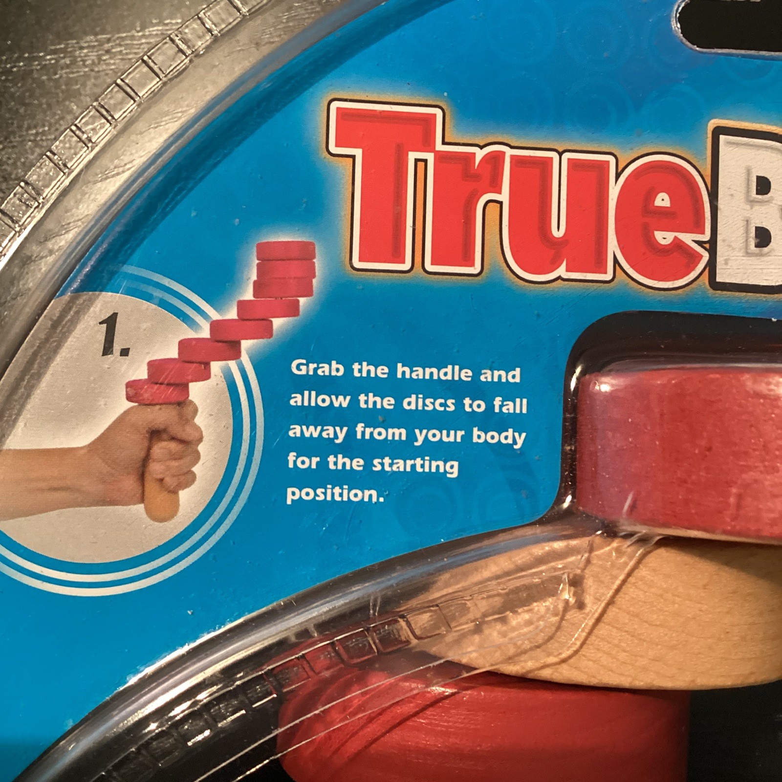 True Balance Handheld Wooden Coordination Puzzle Toy by Excite STEM, Red NEW NOS