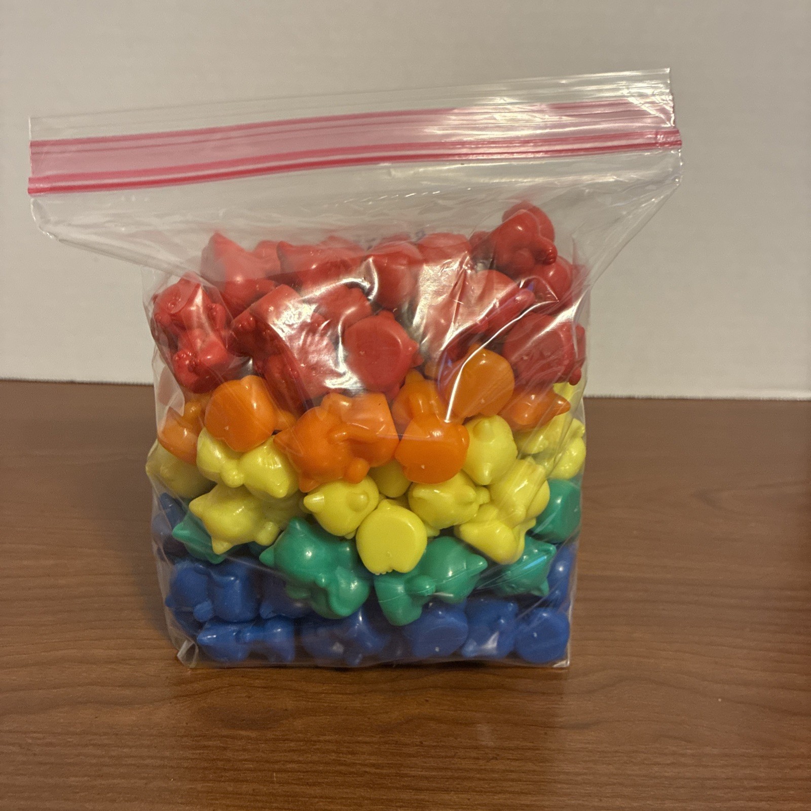 Rainbow Counting Sorting Colors Plastic Cats 113pc