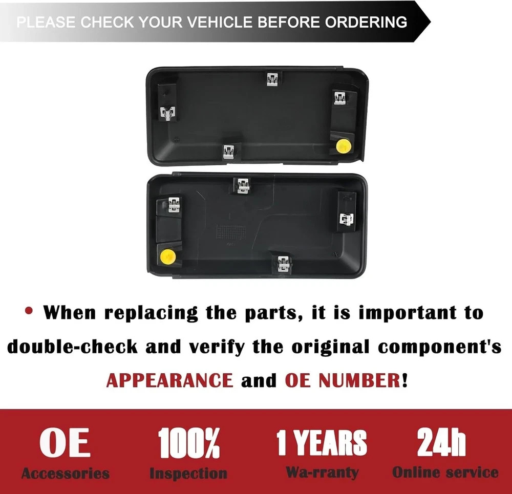 JL3Z-17E810-AB Front Lower Grille Trim 18-20 F-150 Pair
