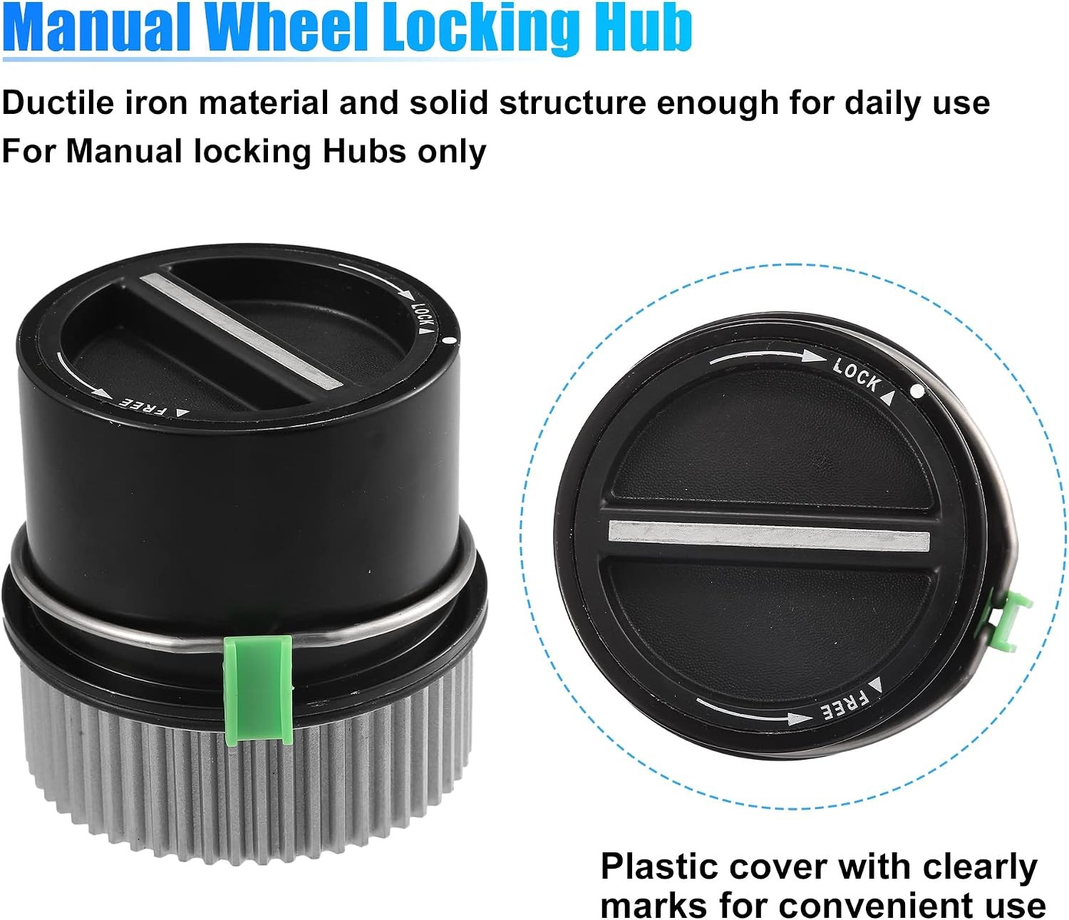 Ford F250 F350 1999-2004 Front Manual Locking Hub Pair
