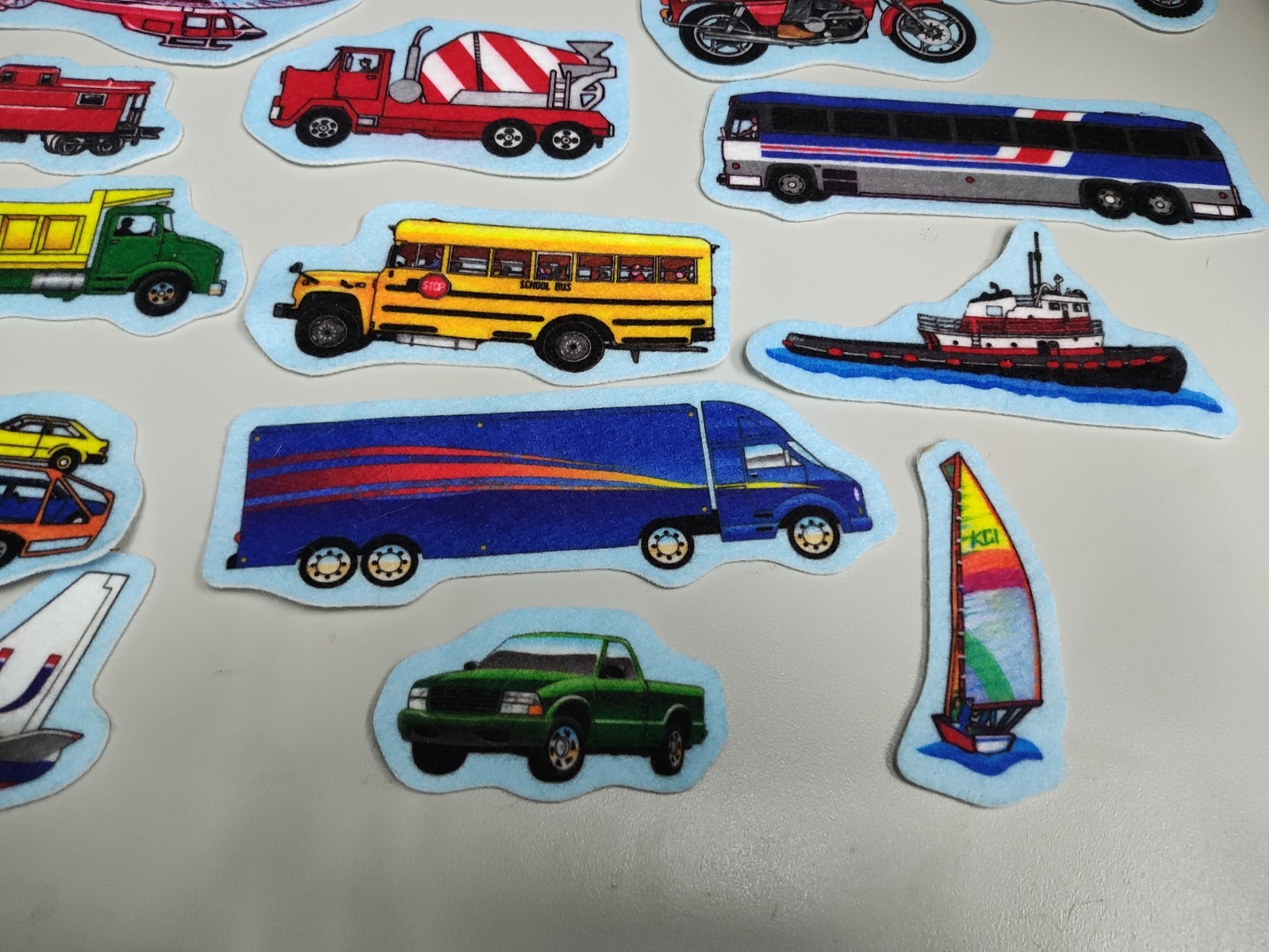 Felt Board Story Teller Felt Book Transportation Trucks Airplanes Fire Rescue