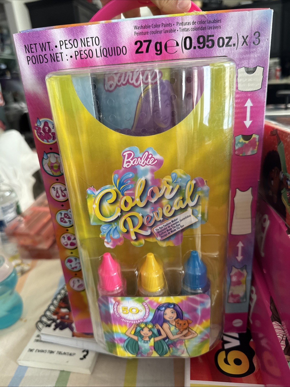 🔥 ✅ BNIB Barbie Doll Color Reveal Gift Set, Tie-Dye Fashion Maker with 2 Dolls