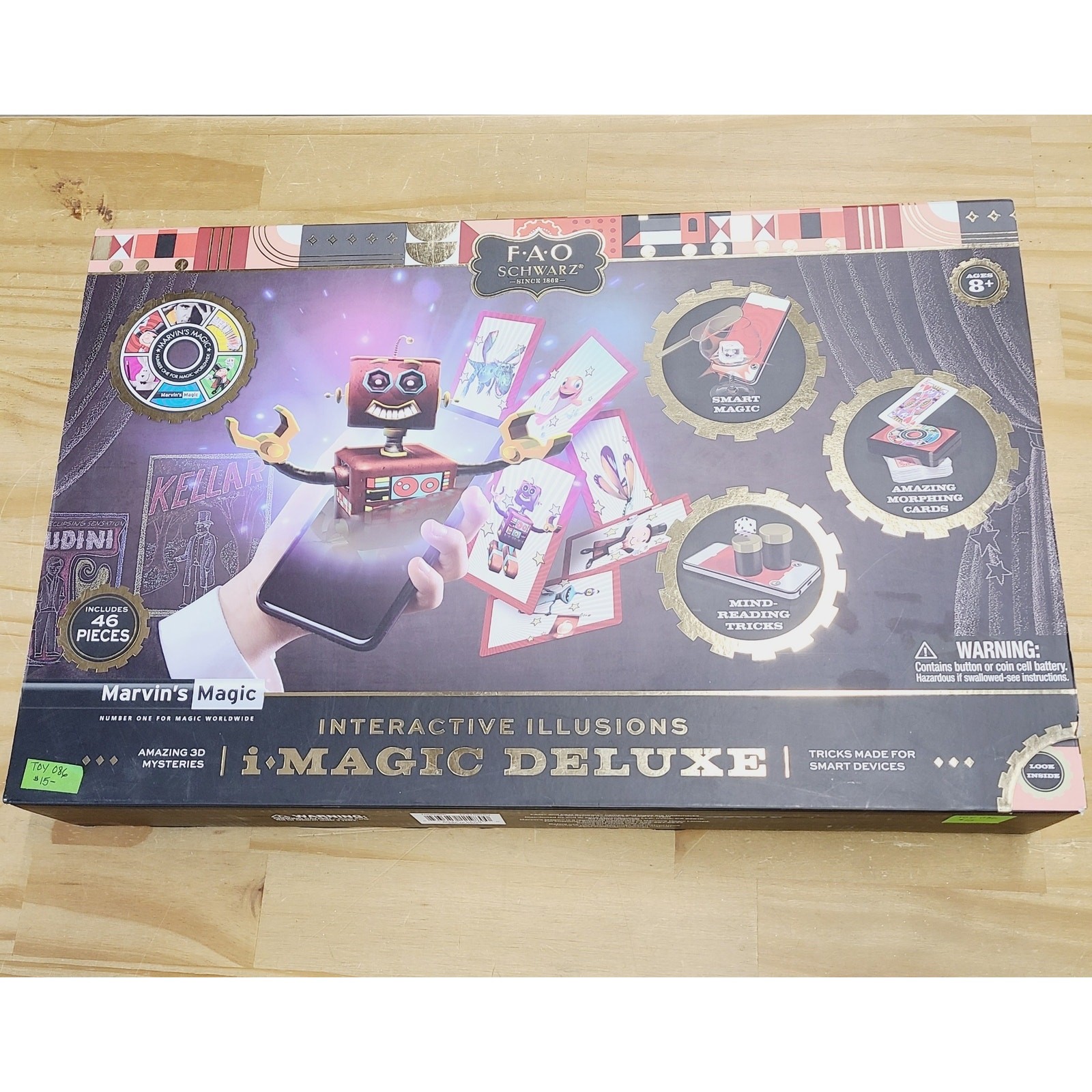FAO Schwarz Interactive Illusions I Magic Deluxe Kit Set 46 Pieces, PRE-OWNED