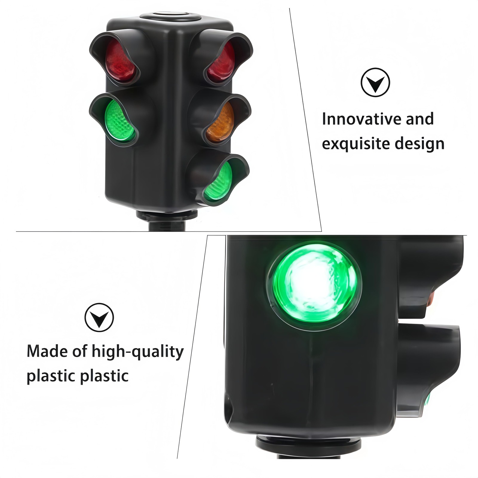 Traffic Light Toy for Kids, 2Pcs Mini Traffic Light Traffic Signal Light Lamp…