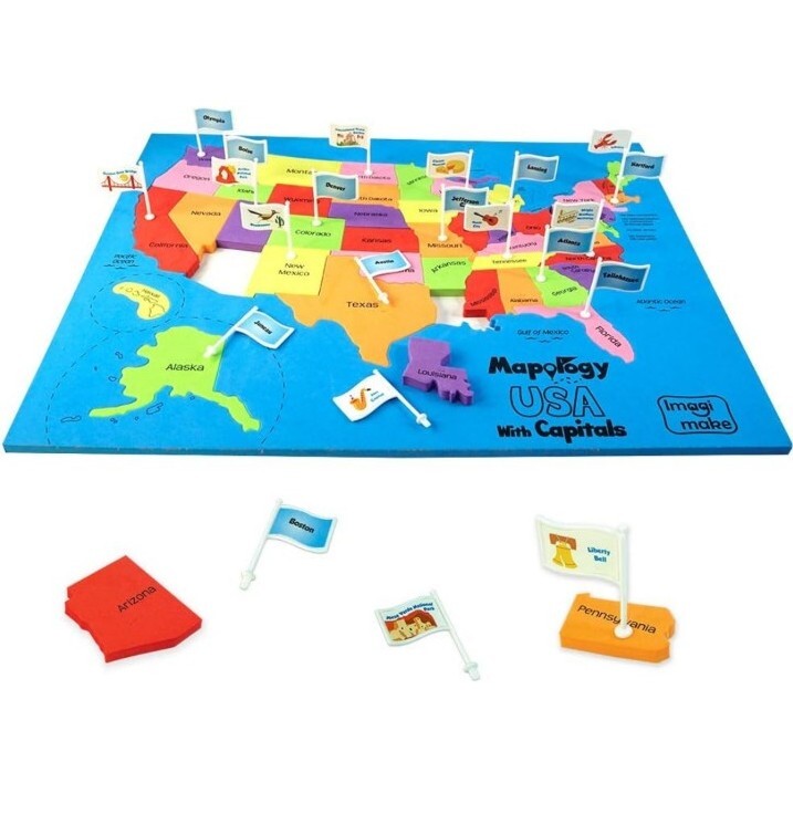 Imagimake Mapology USA with Capitals| Learning States and Capitals | Montesso