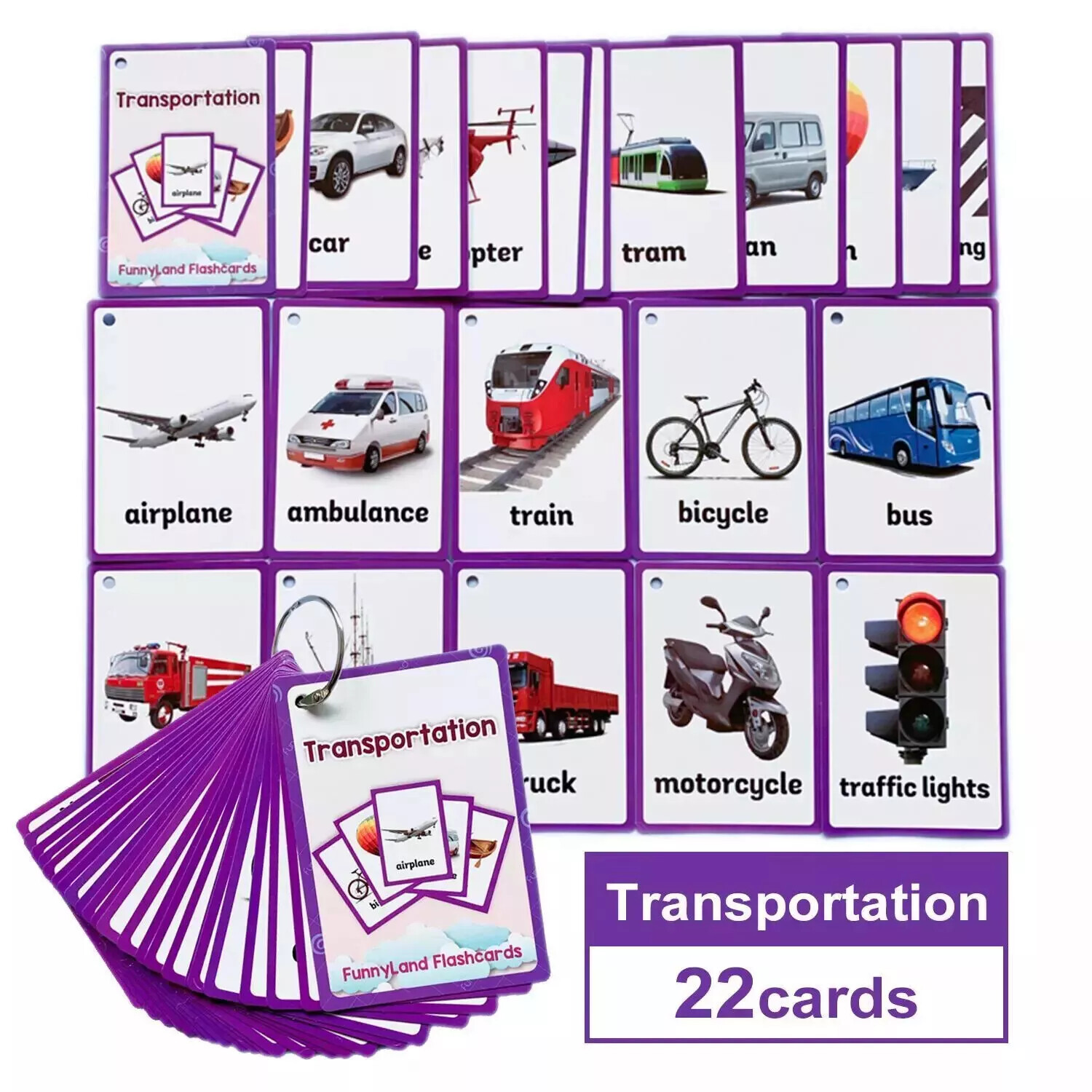 English Words Learning Flashcards for Kids 3-6 Years Reading Enlightenment Toys