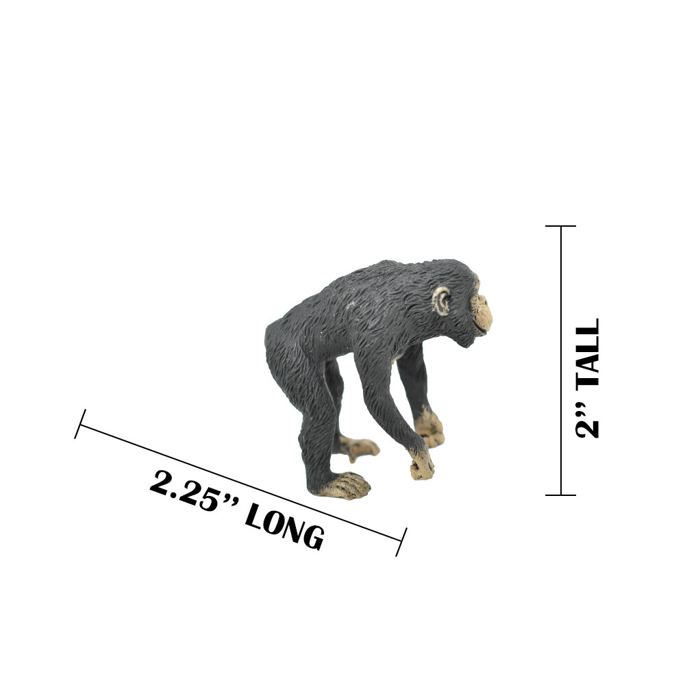 Chimpanzee Female Realistic Small Toy Model Plastic Replica Chimp 2.25″ F8016