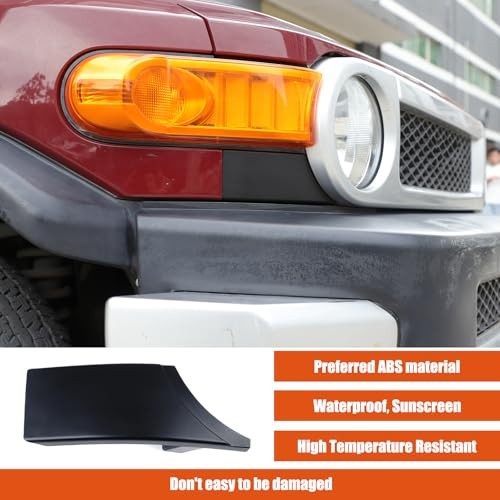 Front Bumper Grille Headlight Lower Filler Trim Compatible Matte Black (Left)
