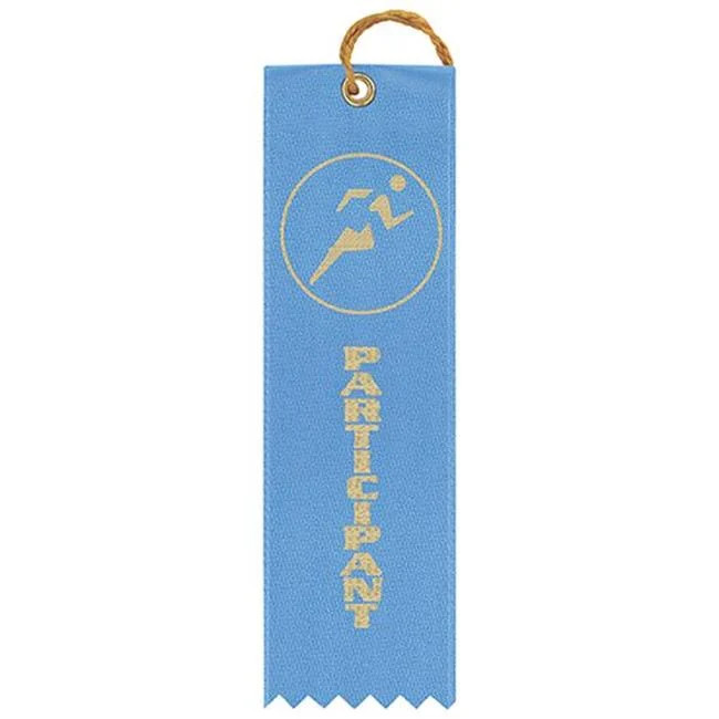 Athletic Award Ribbon – Participant Light Blue – Pack of 50 #771865