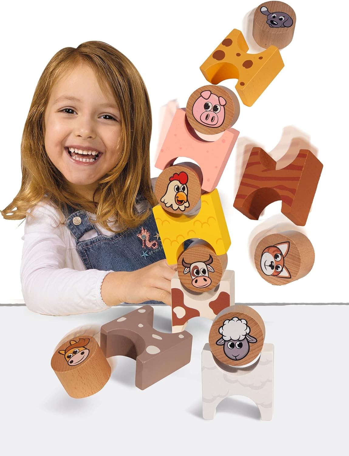 Eichhorn 100005201 Stacking game, Colourful
