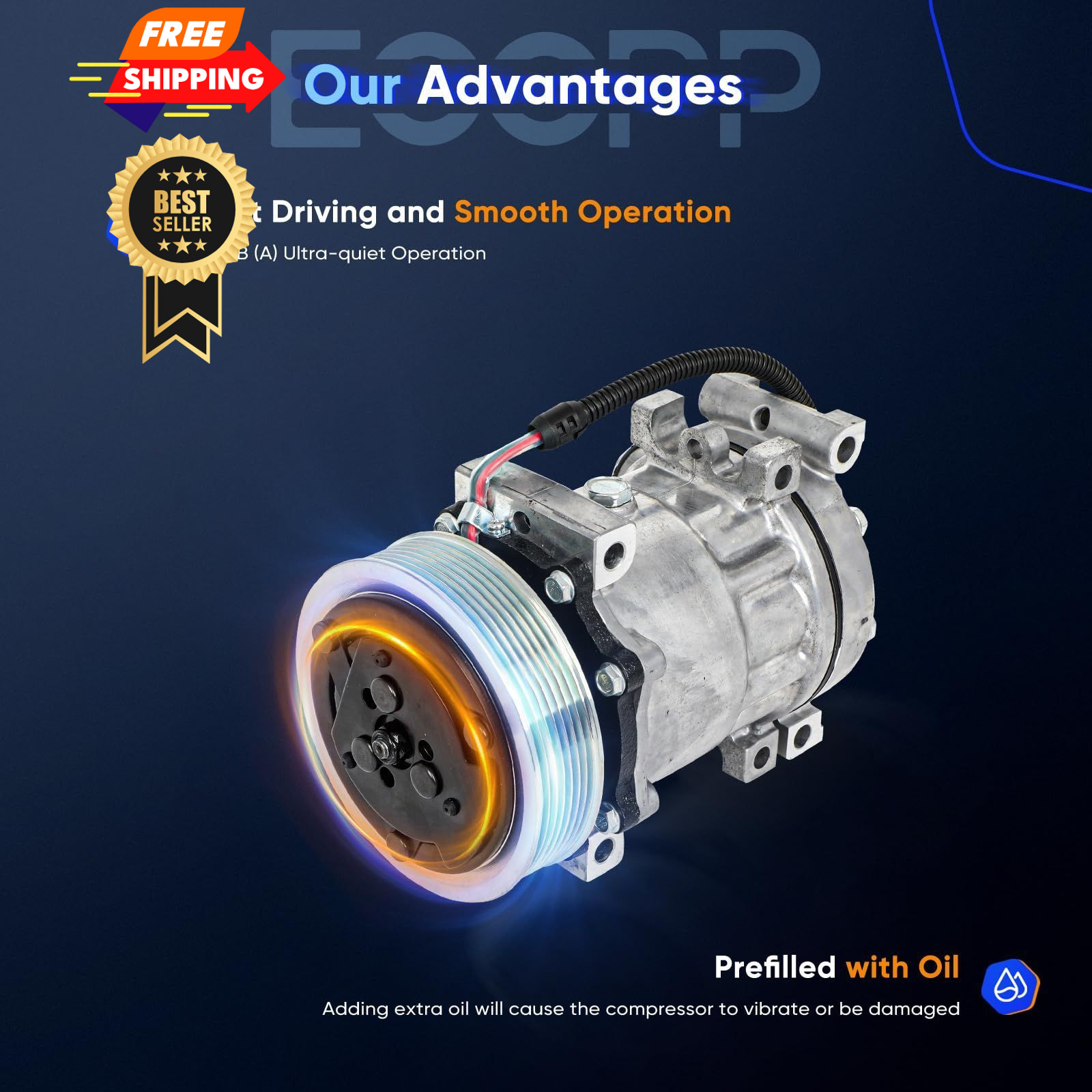 ECCPP AC Compressor 1999-2001 for Dodge Dakota Ram 55055540