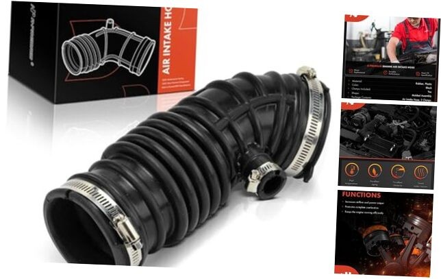 Right Engine Air Clean Intake Tube Hose W/Clamps Compatible with Infiniti