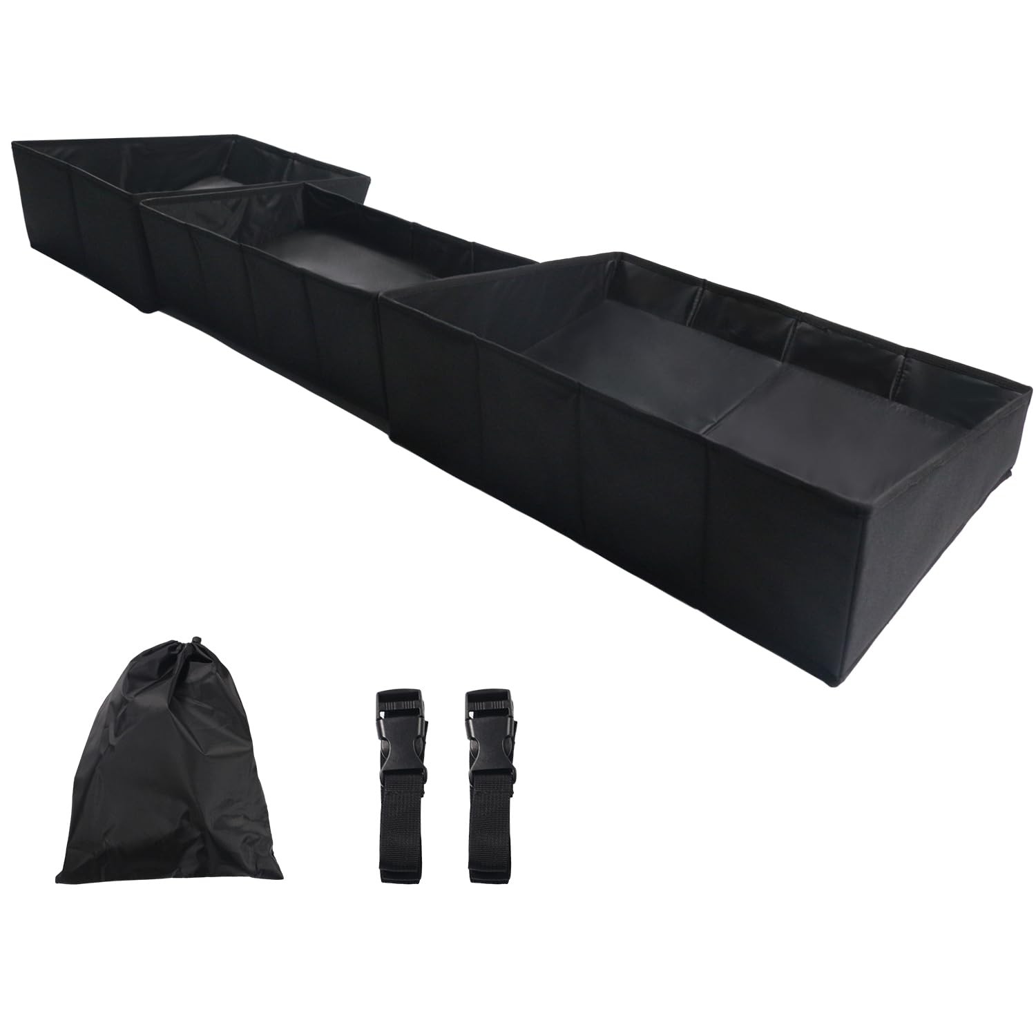 Liizoo Under Seat Storage Box Compatible with Chevy Silverado/GMC Black