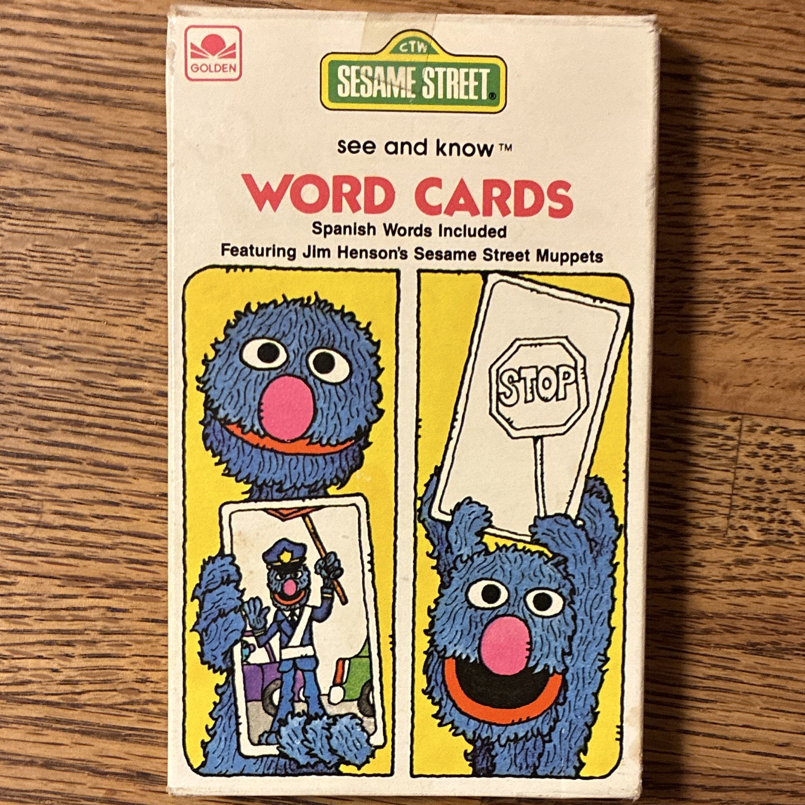 Educational Golden 1978 Sesame Street See and Know Word Cards