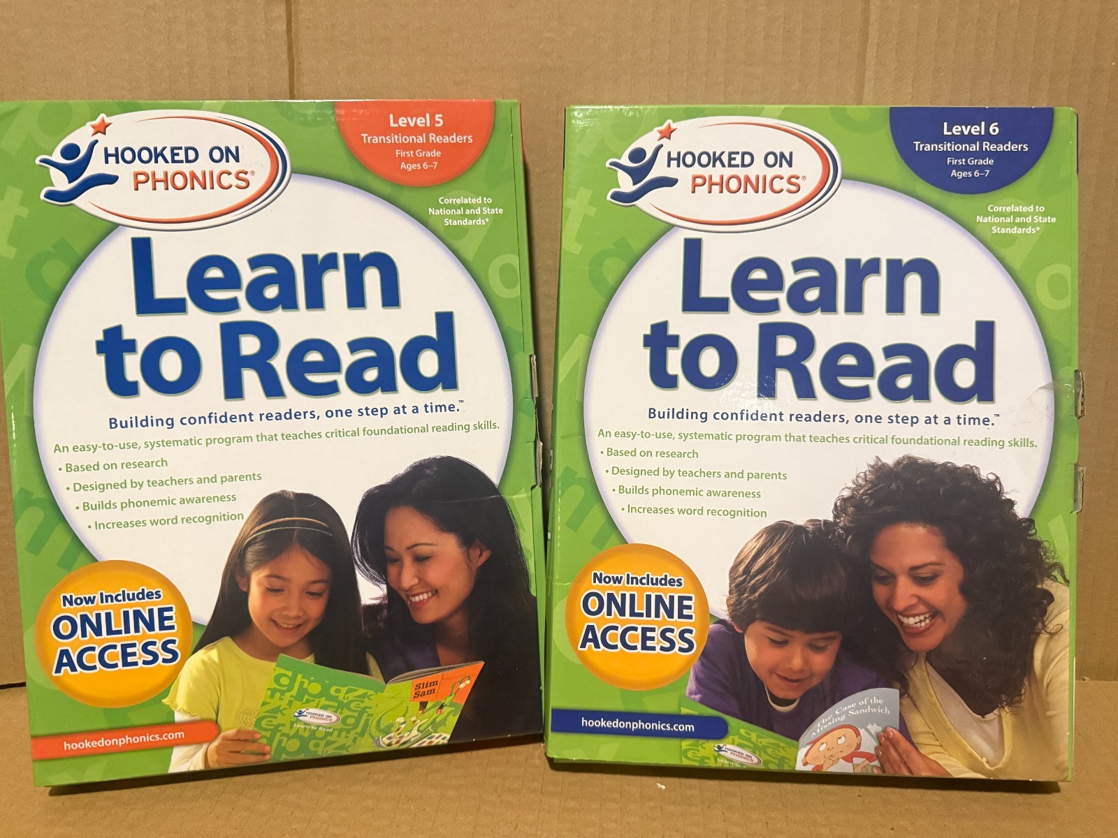Hooked on Phonics Learn to Read Level 5 and 6 Ages 6 to 7