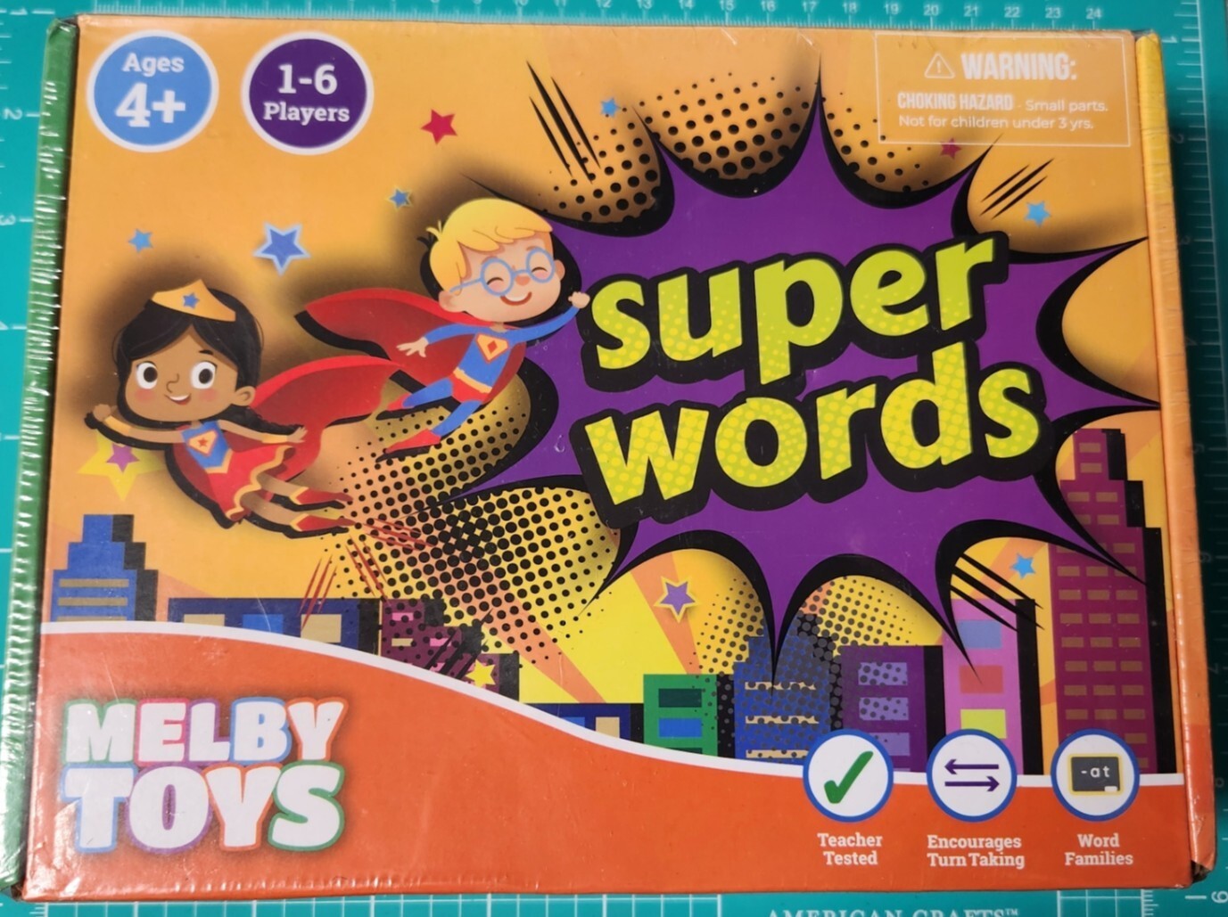 Super Words Melby Toys Phonics Game New in Shrink Wrapped Box