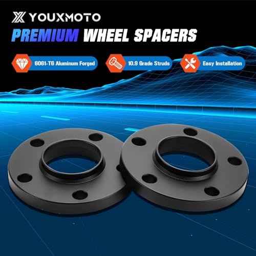 Youxmoto 4PCS 5×112 Wheel Spacers with Hubcentric Fit for Audi A4 A5 A6 A7 A8 Q5
