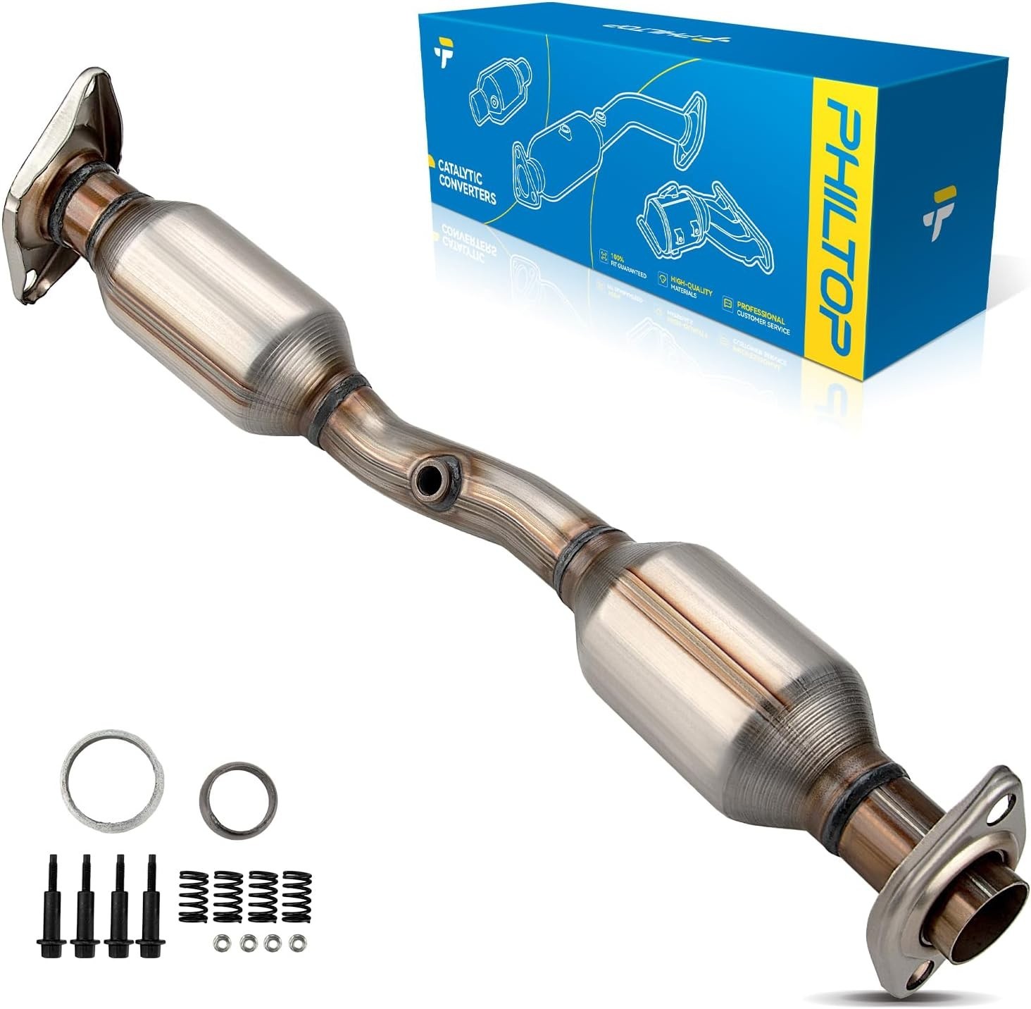 Front Catalytic Converter High Flow Compatible with Nissan Sentra 2.0L 2007-2012