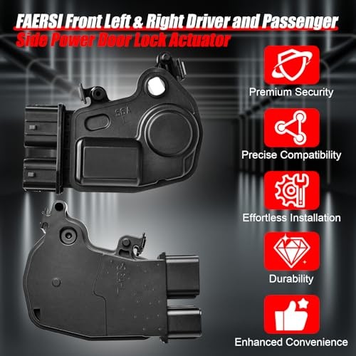 2Pcs Door Lock Actuator Motor Front Left and Right Compatible with 2003 2004