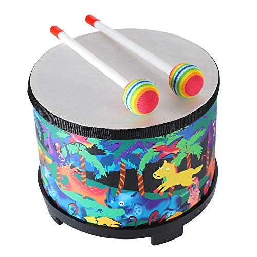 Floor Tom Drum for Kids 8 inch Percussion Instrument Music Drum with 2…