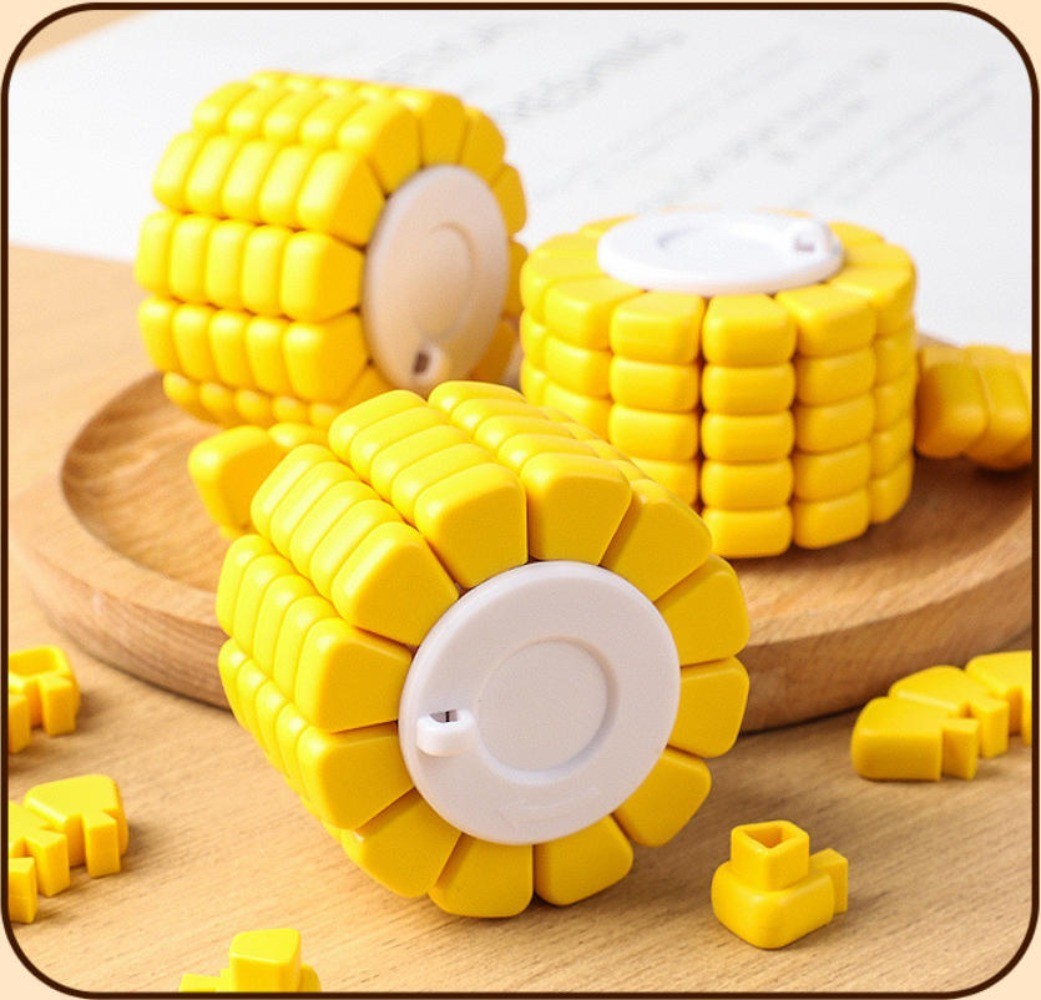 ABS Corn Decompression Brain Burning Magic Cube Versatile Puzzle Tetris Toy Gift