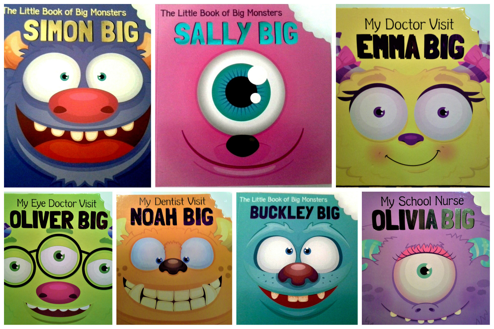 Little Book of Big Monsters Cute Children’s Board Books 4 Varieties Pre-K NEW!