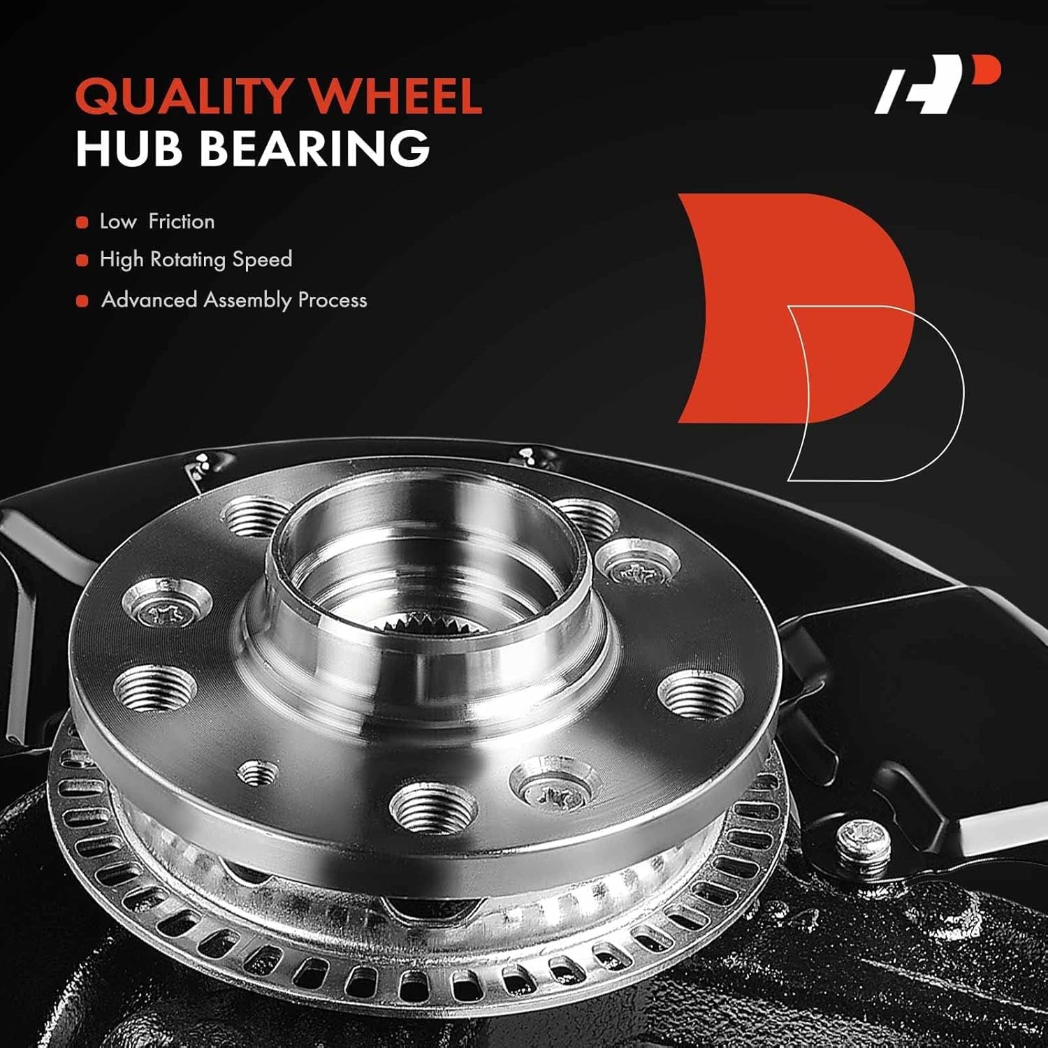 Front Left Steering Knuckle Wheel Bearing Hub Assembly Compatible Replacement