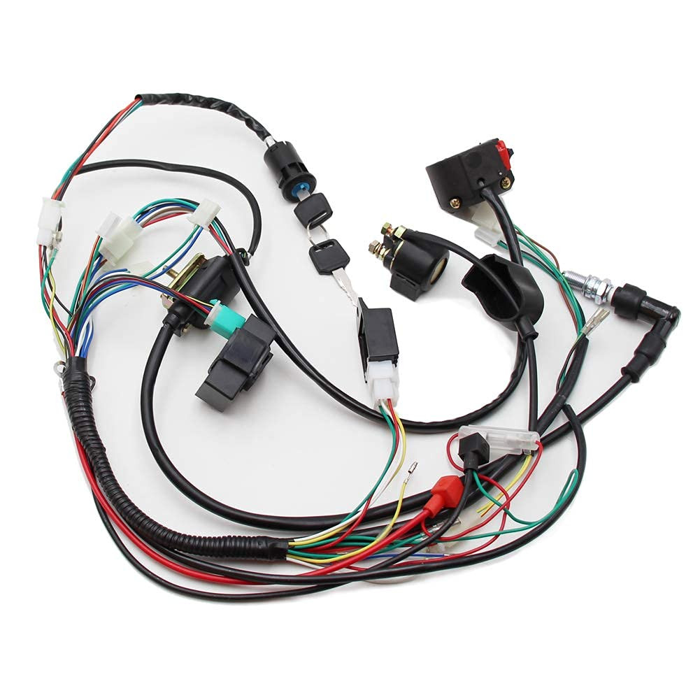 Full Wiring Harness Coil CDI Spark Plug Kits for 50Cc 70Cc 90Cc 110Cc 125Cc 140C