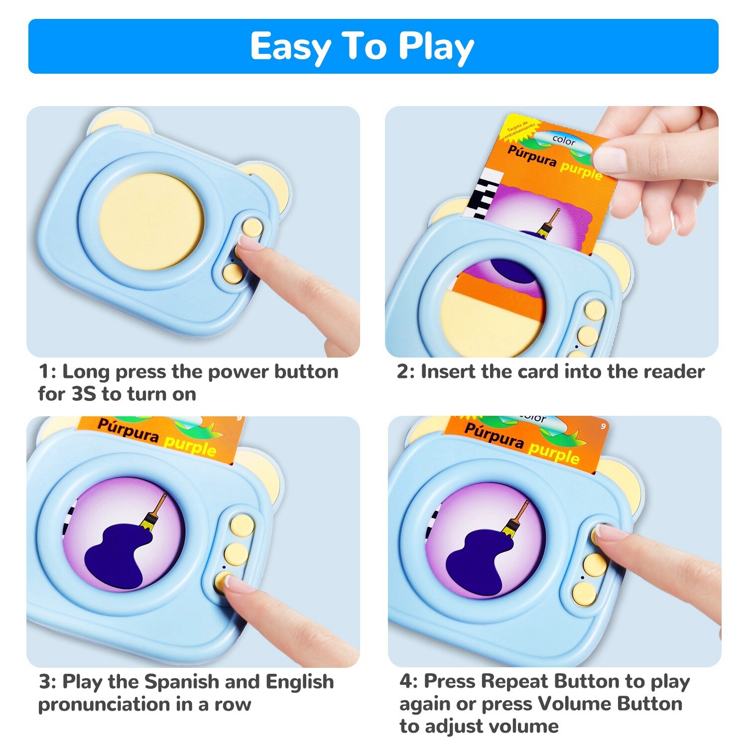 Talking Flash Cards Learning Toys for Toddlers Toy 1 -8 Year Old 224 Sight Words