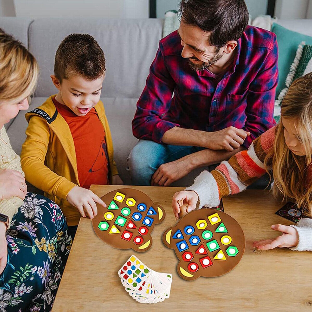 Kid Shape Matching Game Color Sensory Educational Toy Shape Quick Matching Board
