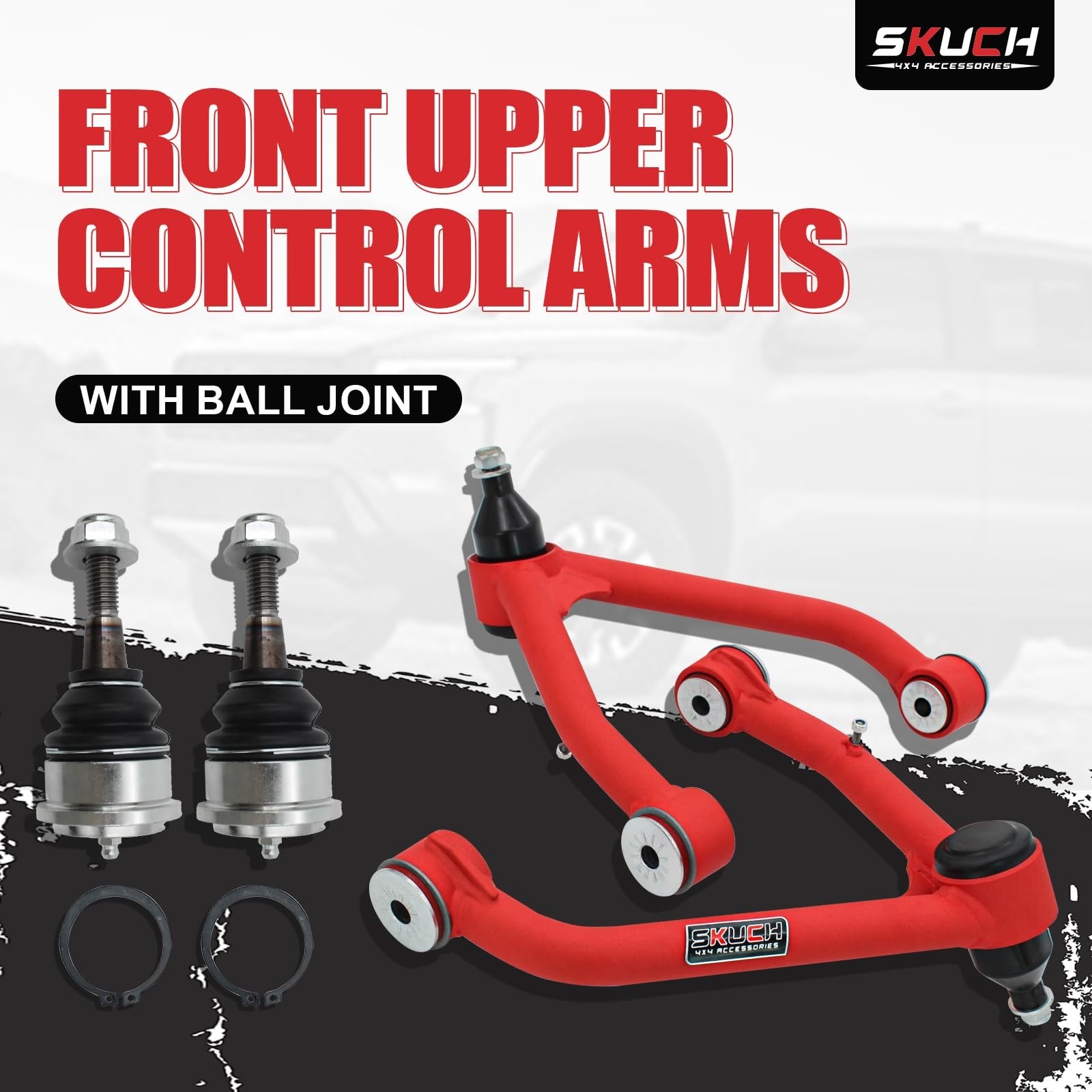 2-4″ Lift Front Upper Control Arms for 2014-2018 Chevy Silverado GMC Sierra 1…
