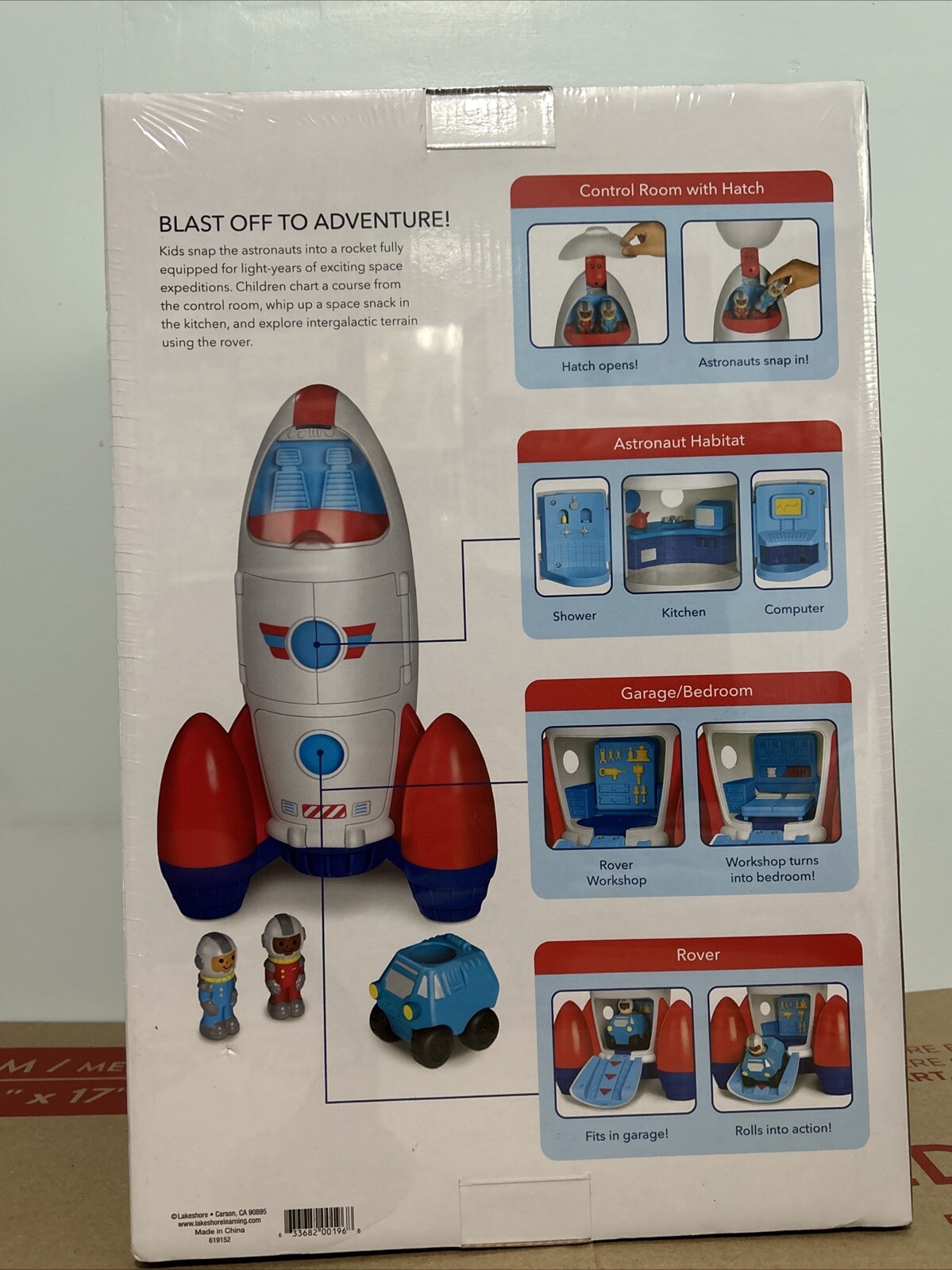 Lakeshore Learn & Play Explore Rocket Space Ship Toy Educational 3+ ~ New Sealed