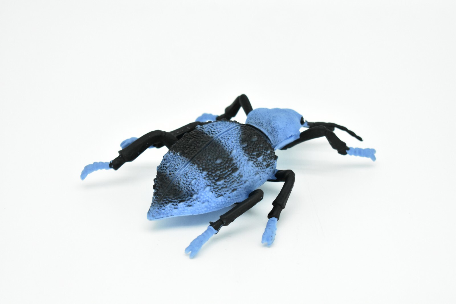 Beetle, Blue and Black, Very Nice Rubber Replica 5″ – CWG85 B153