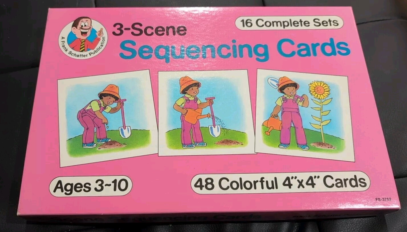 Vintage Frank Schaffer 3-Scene Sequencing Cards 48 Cards 1 Incomplete Scene