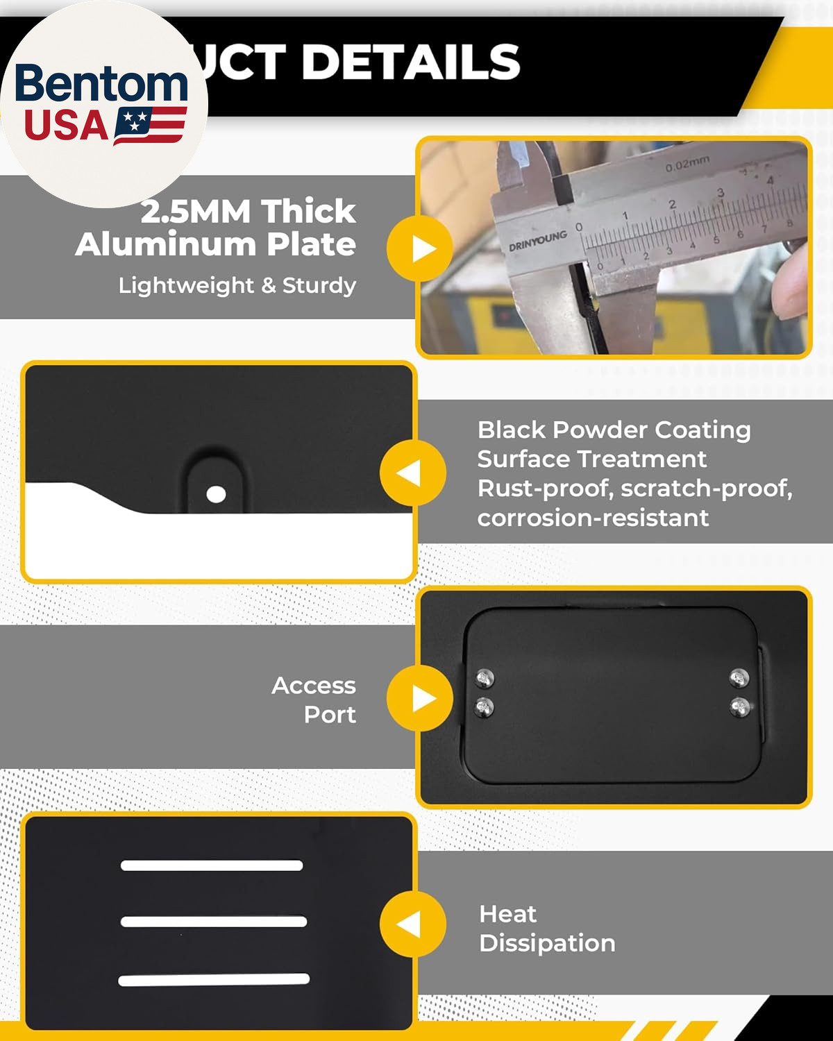 Aluminum Front Skid Plate Fits for Tesla Model 3 2017-2025 & Tesla Model Y 2020-