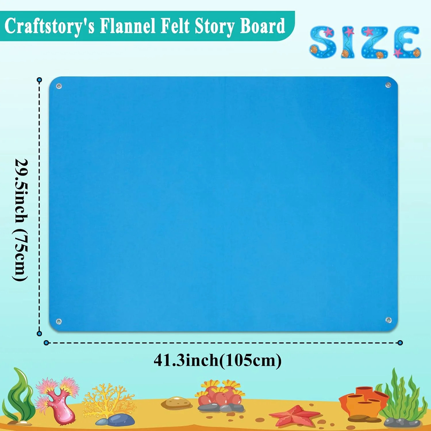 Craftstory 3.5 Feet Flannel-Board for Toddlers Preschool as Kids Felt Stories Ac