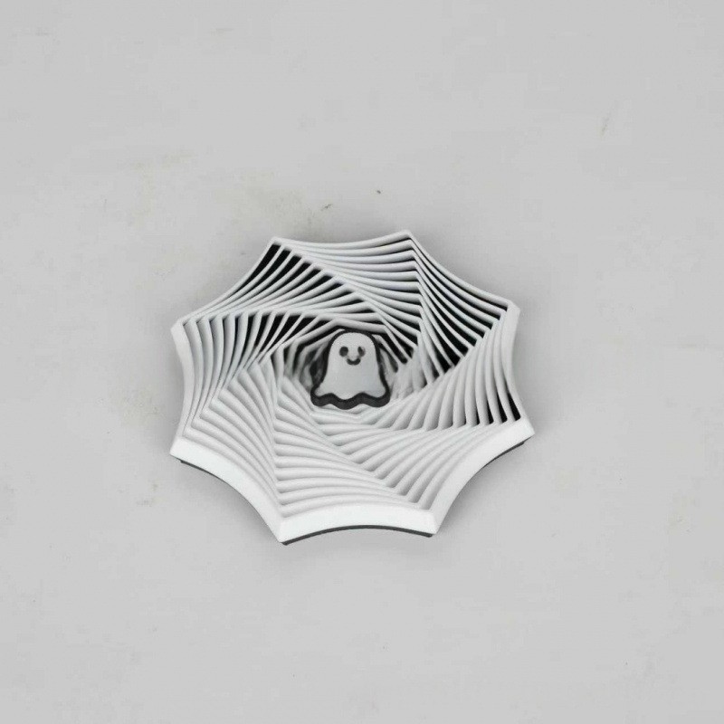 Stress-Relieving Visual Bat-Engraved Fun Safe-To-Use Spider Web Twist Fidget Toy